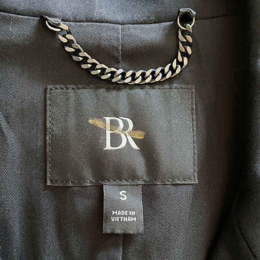 Banana Republic‎ timeless Trench Coat long in Black WATER RESISTANT - Picture 3 of 16